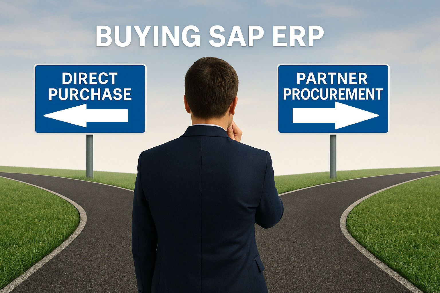 Business choosing SAP ERP procurement strategy – direct purchase vs partner implementation